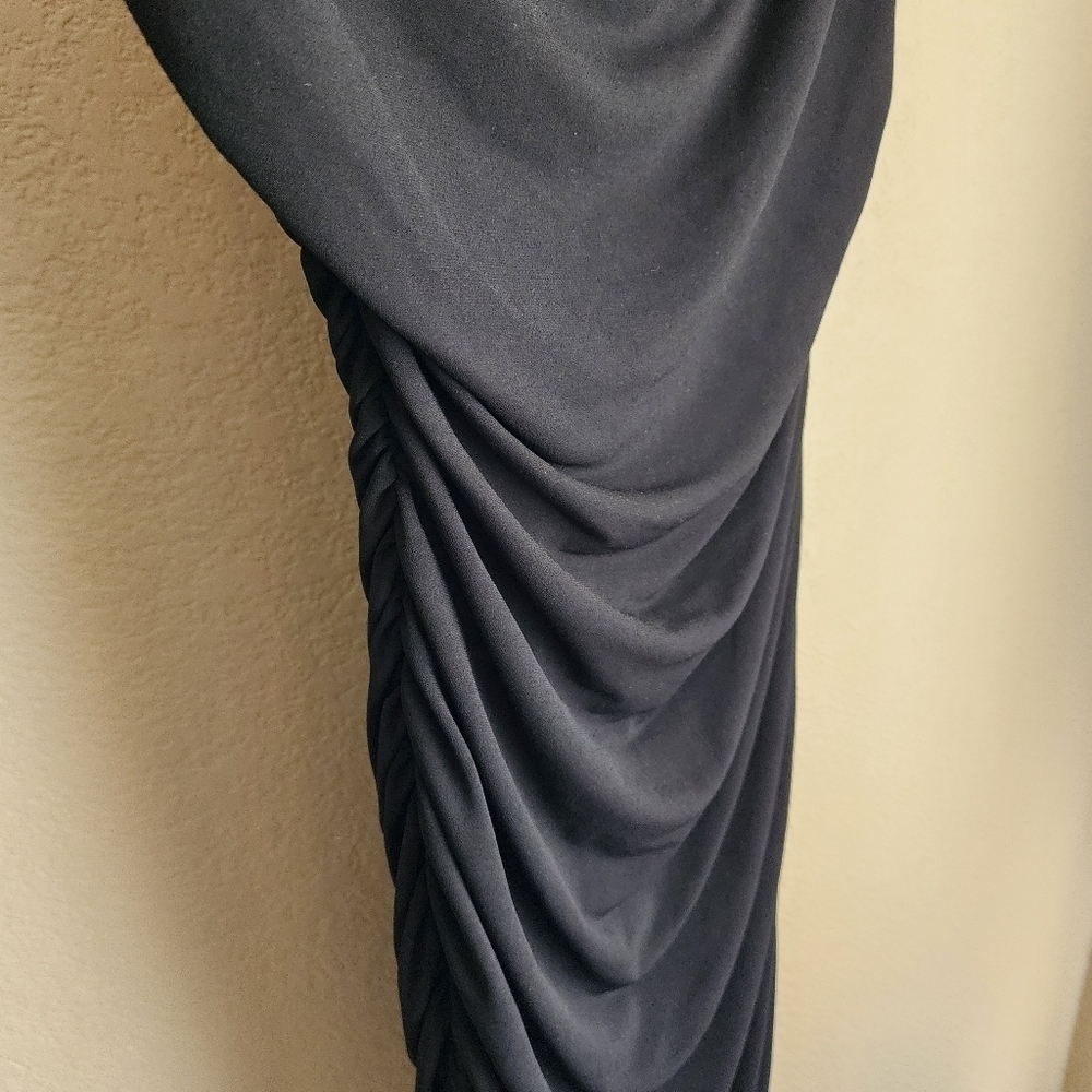 BCX Black sleeveless open back cocktail dress Size M - Picture 5 of 8